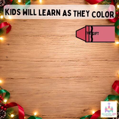 Christmas Sunday School Activity | Jesus Guided Coloring Bible Lesson