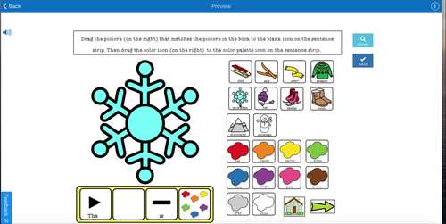 WINTER VOCABULARY & COLORS DIGITAL BOOM CARDS (SPEECH THERAPY) by SLP Britt