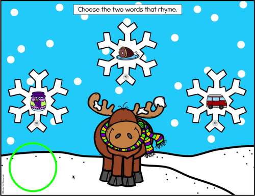 Winter Rhyming for Google Slides™ by Rhody Girl Resources | TPT