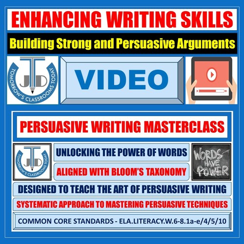Preview of Persuasive Writing Masterclass: Unlocking the Power of Words