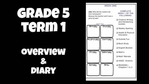 Grade 5 Term 1 Complete Homeschool Curriculum Pack | All Subjects | 191 ...