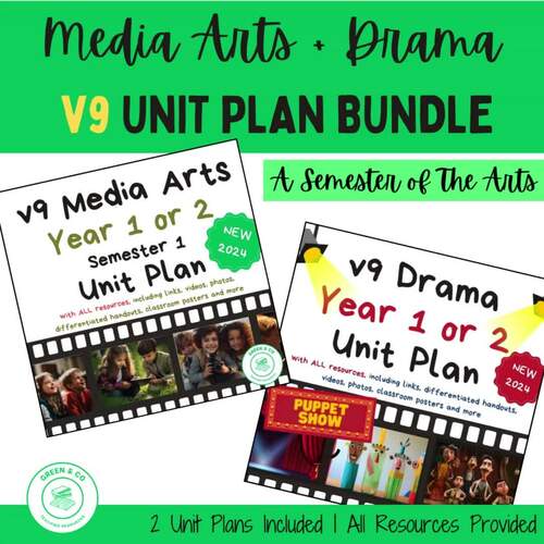 Year 1 or 2 Media Arts & Drama Australian Curriculum Units BUNDLE ...