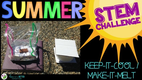Preview of Summer or End of the Year STEM Activity - Keep it Cool - Make it Melt Video