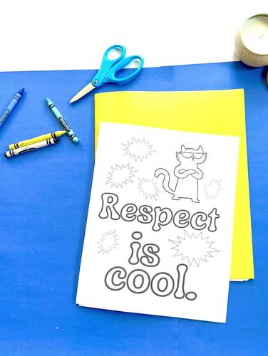 RESPECT - Coloring Book Pages for Week of Respect / Respect Week