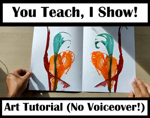 Preview of Pull String Painting – You Teach, I Show!