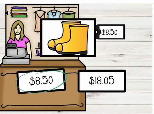 Distance Learning Math Match Price Boom Cards Bundle