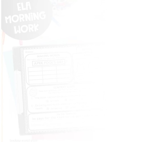 April Morning Work | 2nd Grade Daily Language by Teaching Second Grade