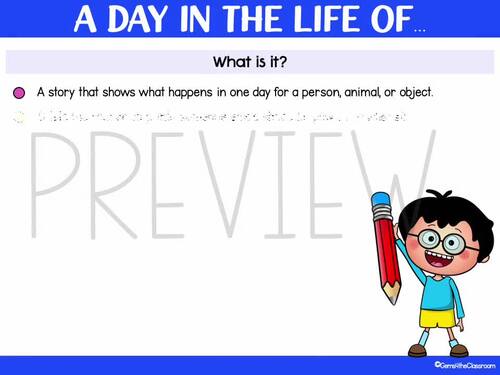 Creative Writing: A Day in the Life Prompts, Organizers & Rubrics ...