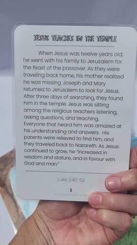 Printable STORIES OF JESUS | Scripture Cards by Murdock Made Designs