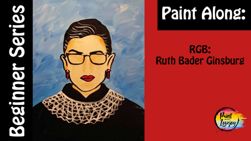 Preview of Ruth Bader Ginsburg Tribute Traceable + Video Instruction = Great class project