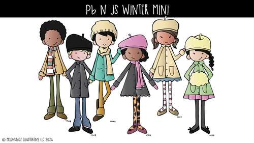PB n Js clip art, Winter Mini by Melonheadz Clipart | TPT
