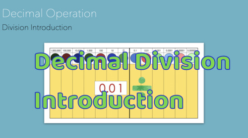 Preview of Montessori Decimal Operation: Division Introduction Presentation
