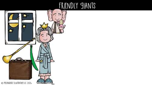Friendly Giant clip art, literature, book companion COMBO PACK | TPT