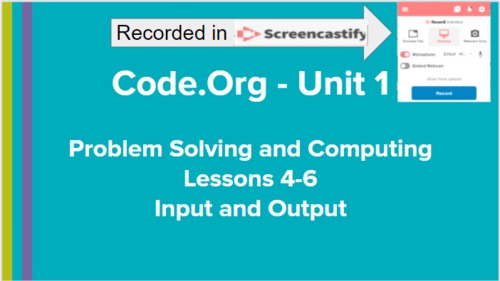 Code.Org Unit 1 Day 2 video tutorial to teach students Lessons 4-6