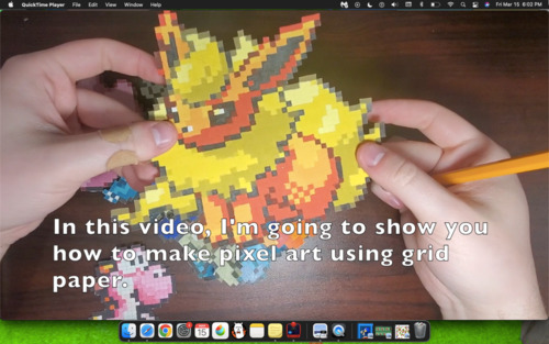 Preview of Pixel art on grid paper (short tutorial)
