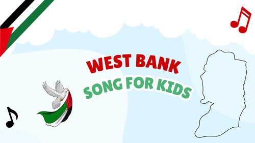 Preview of West Bank Song for Kids | Geography Song | Places Around the World