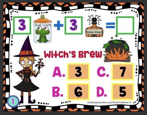 Halloween Math Addition Games