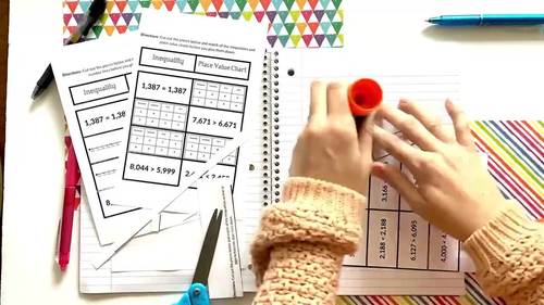 Florida B.E.S.T. 3rd Grade Interactive Math Journal Lesson 3.NSO.1.3 Comparing