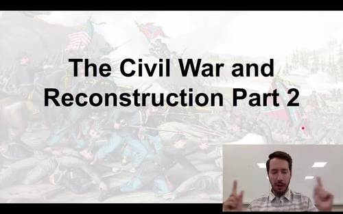 Preview of The Civil War and Reconstruction: Major Campaigns of the War