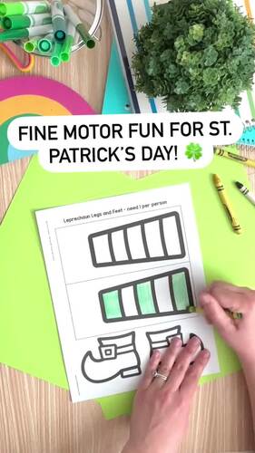 St Saint Patricks Day How to Catch a Leprechaun Trap Craft Game Worksheets Math