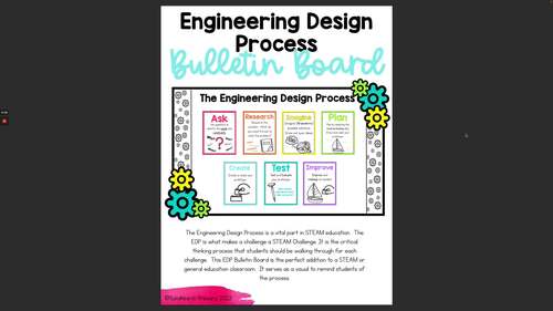Engineering Design Process Bulletin Board by Sunshine in Primary