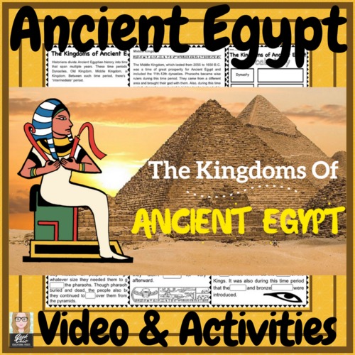 Preview of Ancient Egypt The Kingdoms of Egypt Video & Activities!