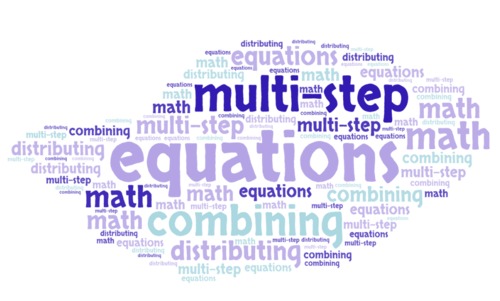 Preview of Multi-Step Equations (Variables on One Side)