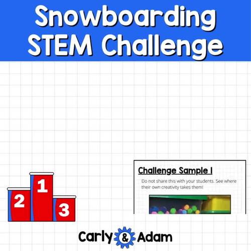 Winter Games Snowboarding STEM Activity Build a Snowboarder | TPT
