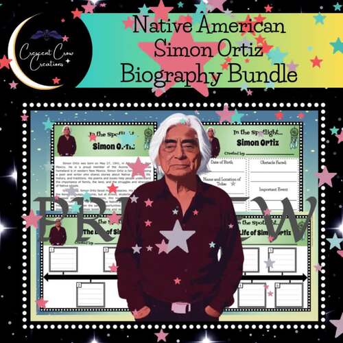 Simon Ortiz Biography: Informational Text, Bio & Timeline Graphic Organizer