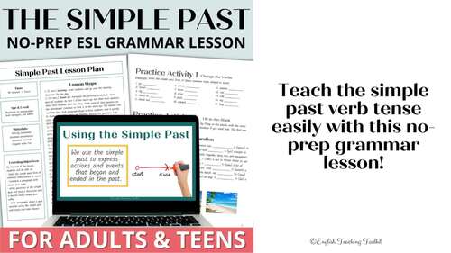 Adult ESL English Grammar Worksheets & Activities - Simple Past Verb Tense