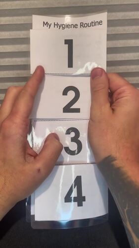 Micro-Routine PAS | Hygiene Routine Visual Schedule + Flap Steps ...