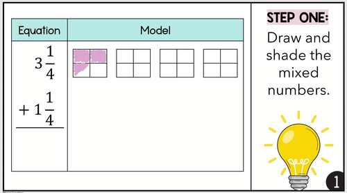 Add and Subtract Mixed Numbers Editable PowerPoint Lesson - 4th Grade Math