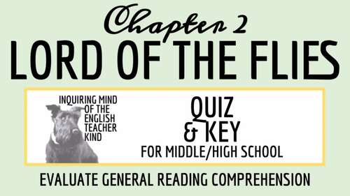 Lord of the Flies Chapter 2 Quiz and Answer Key (Printable) | TPT