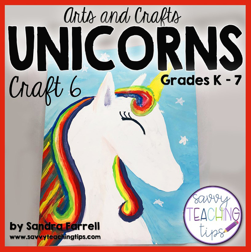 Unicorn Craft 6 Painting Tutorial By Savvy Teaching Tips Tpt