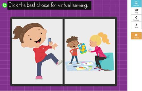 Virtual Classroom Expectations | Digital BOOM CARDS by Teaching Literacy