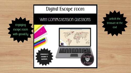 Adventure Fun: Nonfiction Reading ESCAPE ROOM Activity - Grades 3-5