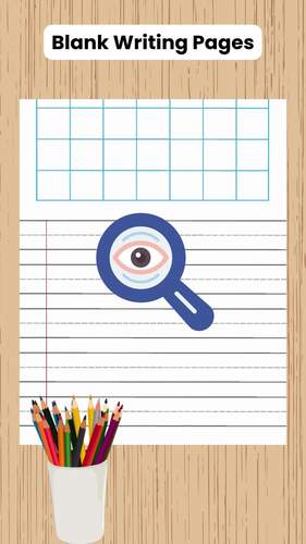 Blank Writing Pages for Writing Practice, Journals, Centers Writing Papers