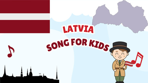 Preview of Latvia Song for Kids | Country Study Video, MP3 & Lyrics PDF