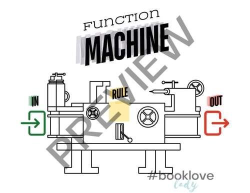 Math Function Machine/In & Out Machine (Print & Laminate for Endless Use!)
