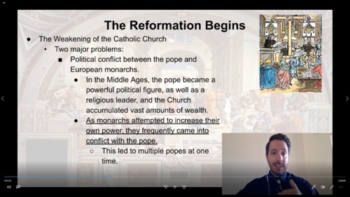 Preview of The Beginning of the Protestant Reformation and Martin Luther (Middle School SS)