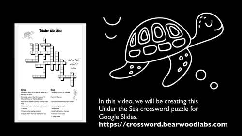 Crossword Creator by Bearwood Labs TPT