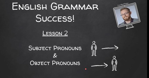 Preview of ESL Grammar Video Guide + Worksheet | Subject & Object Pronouns | Google Slide