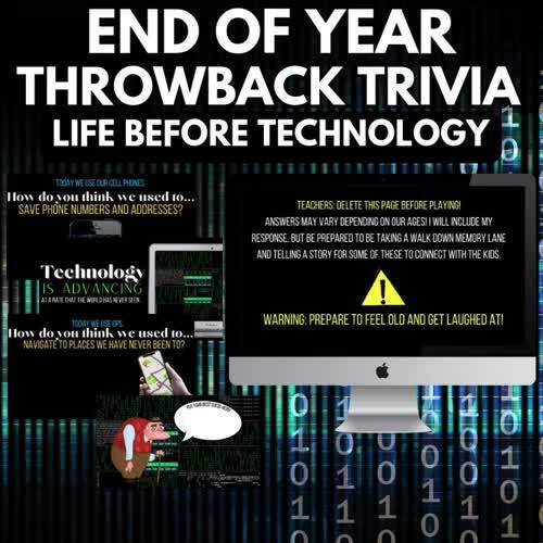 End of Year Activities Bundle | Throwback Trivia, Games & Fun | Middle ...