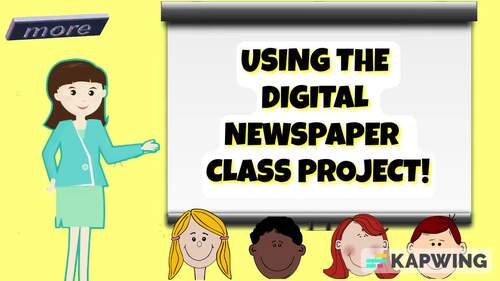 FREE SAMPLE Project Based Learning Digital Newspaper for Writing Assignment