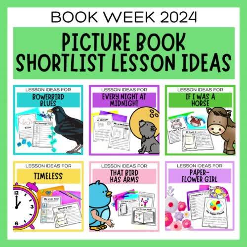 Book Week 2024 Lesson Ideas | Picture Book Shortlist Bundle | TPT