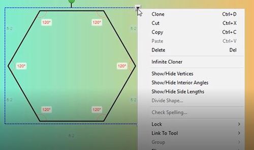 Preview of Interior Angles and Side Lengths Feature in Smart Notebook