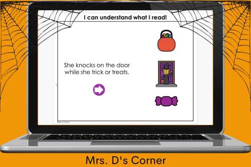 Halloween Comprehension Digital Activity | Distance Learning by Mrs Ds ...