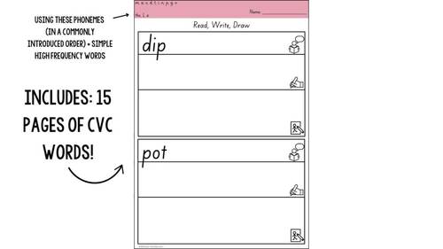 CVC Decodable Sentences | Reading Comprehension Worksheets | READ WRITE ...