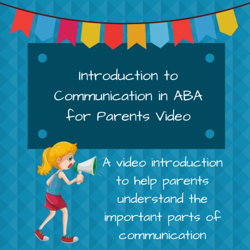 Preview of Introduction to Communication for Children with Autism: A Parent Training Video