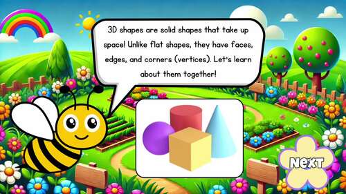 Spring 3D Shapes Interactive Math Game | Digital Slideshow
